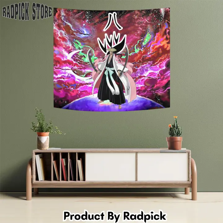 Shunsui kyoraku tapestry custom galaxy bleach anime wall decor  rp5945355